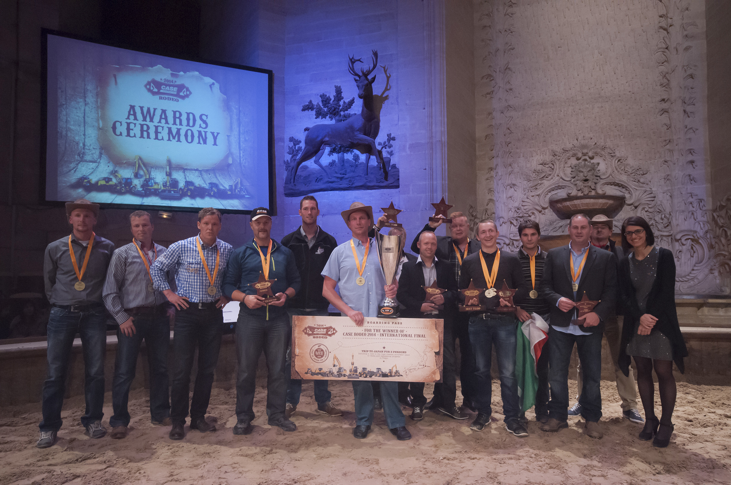 Award winners at 2014 Case Rodeo International Final gala dinner 