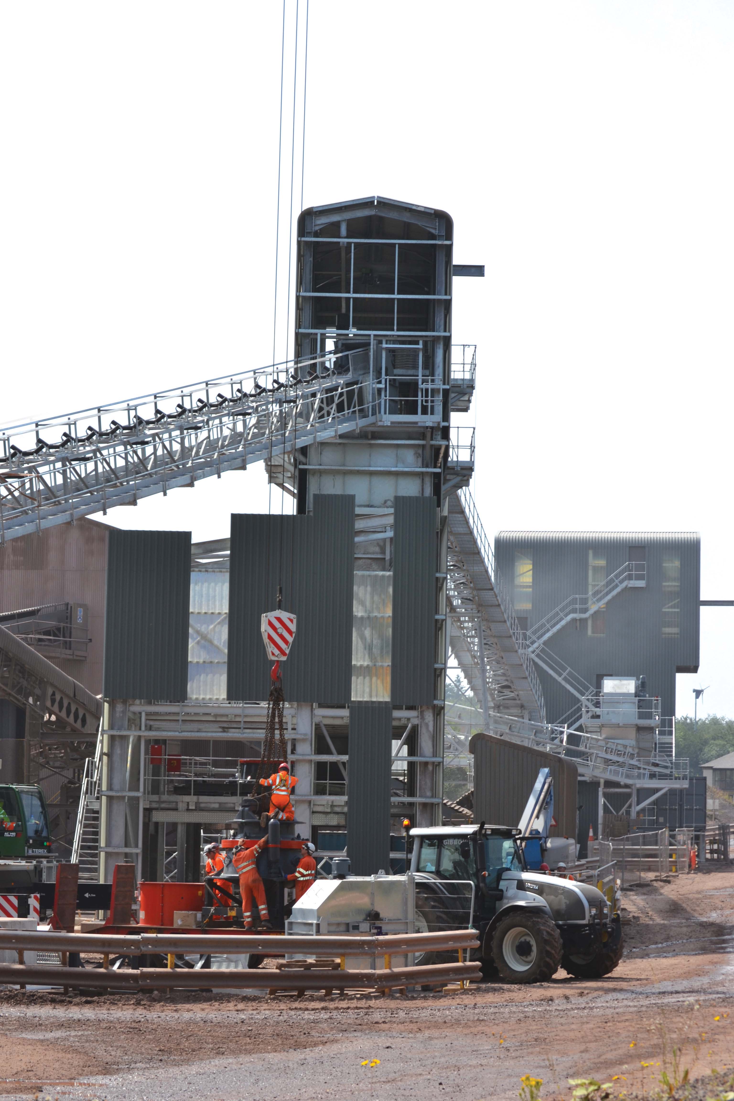 secondary aggregate production plant