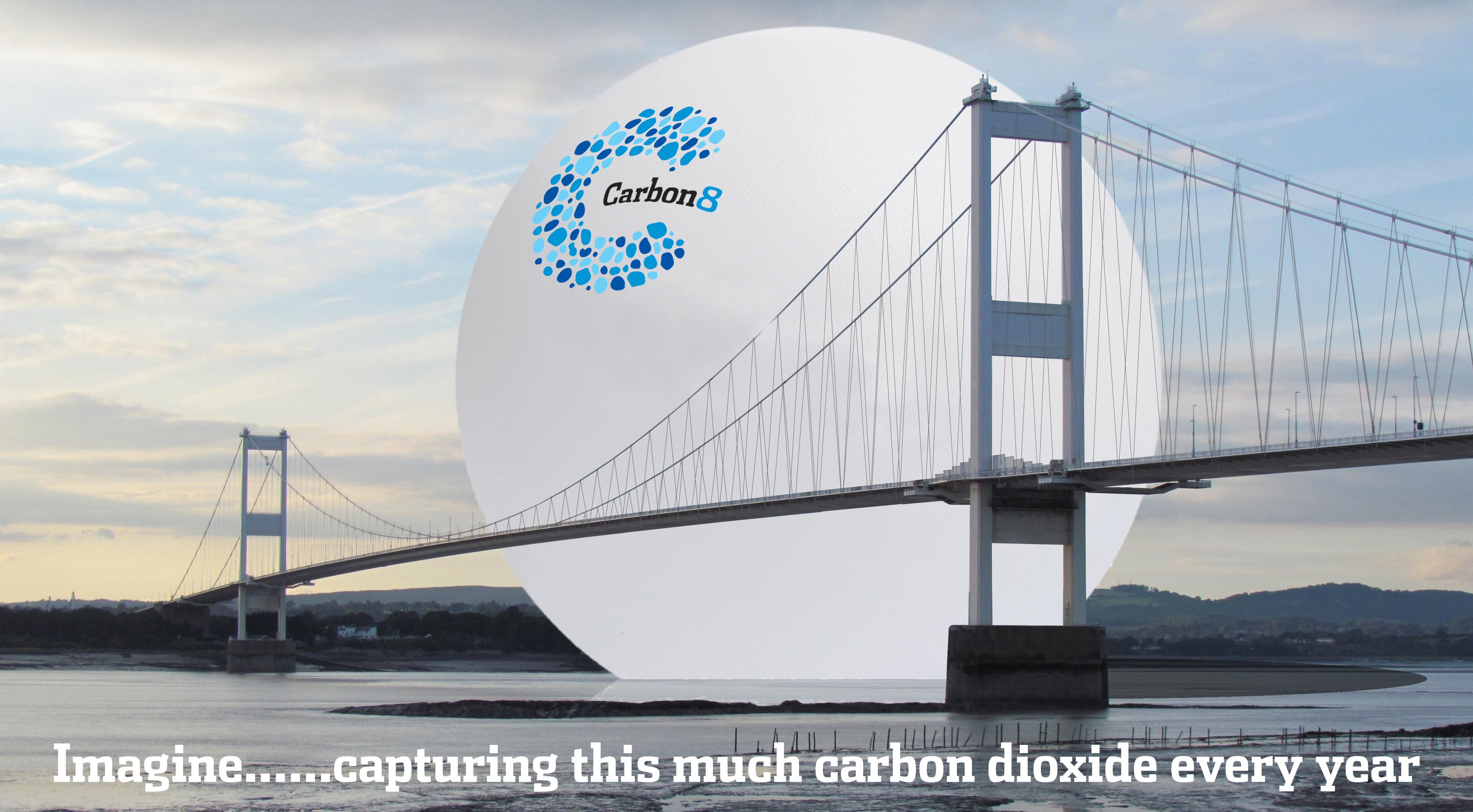 Carbon8 ball, beside the Severn Bridge