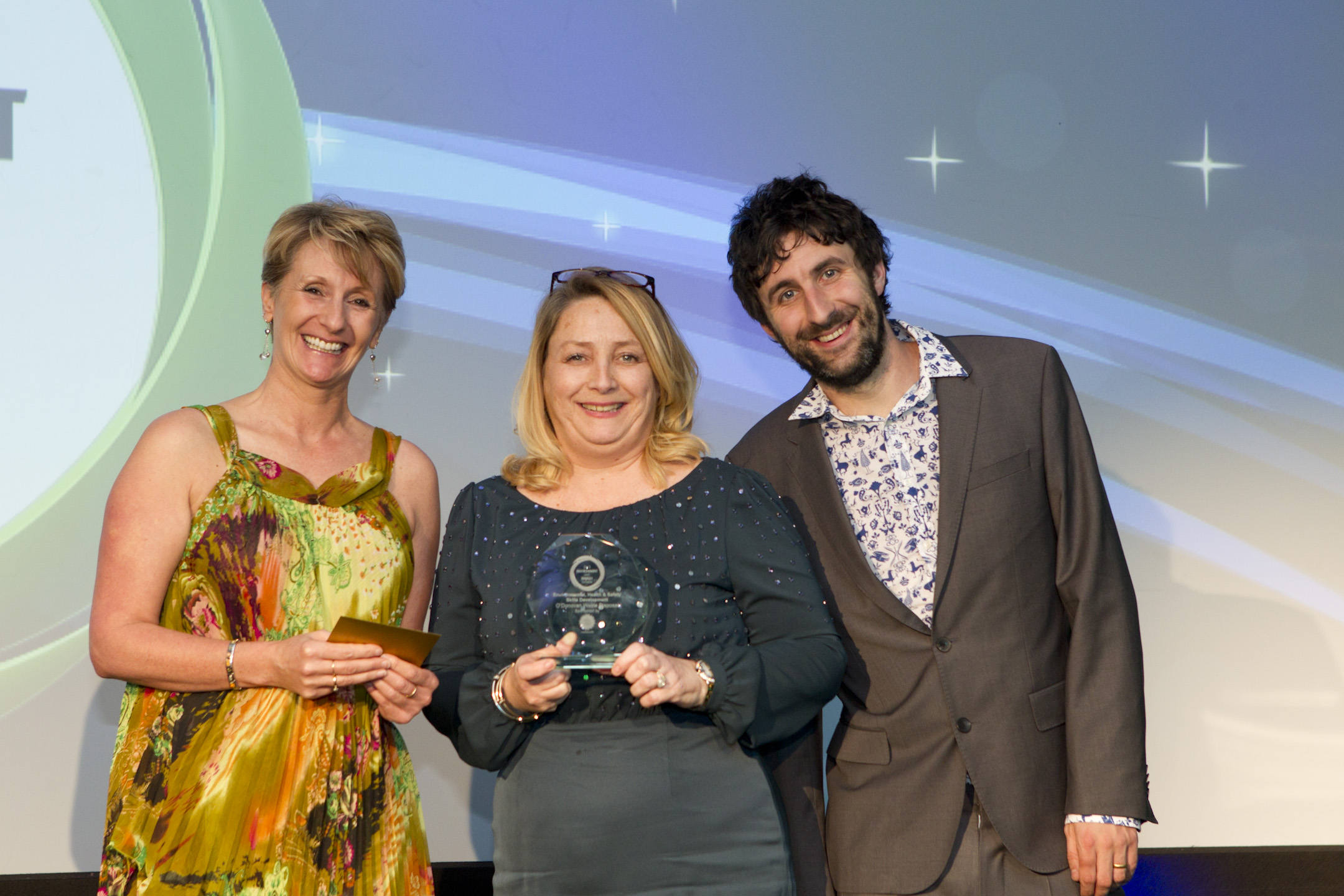 Caroline O’Donovan with the award