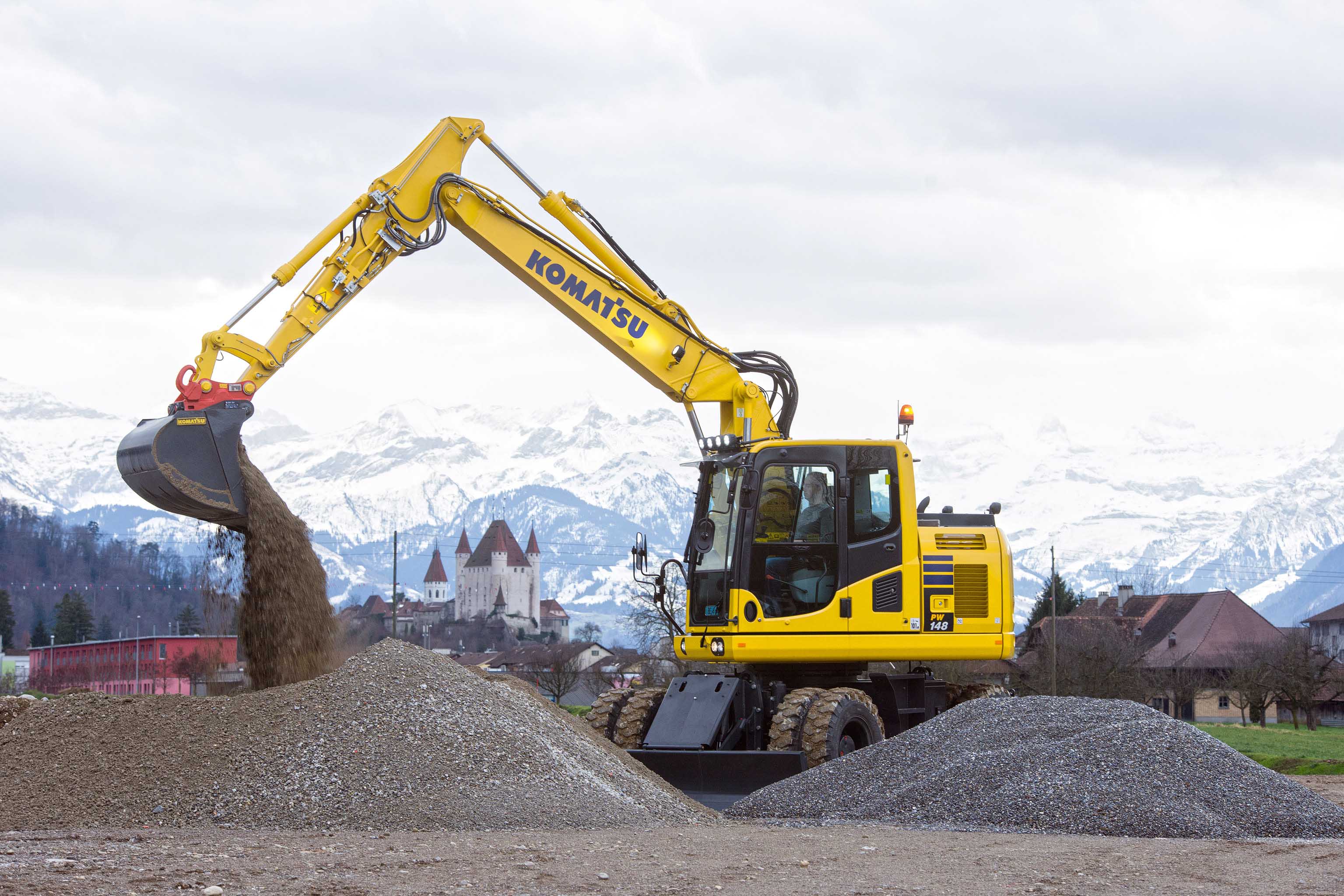 Komatsu PW148-10 wheeled excavator