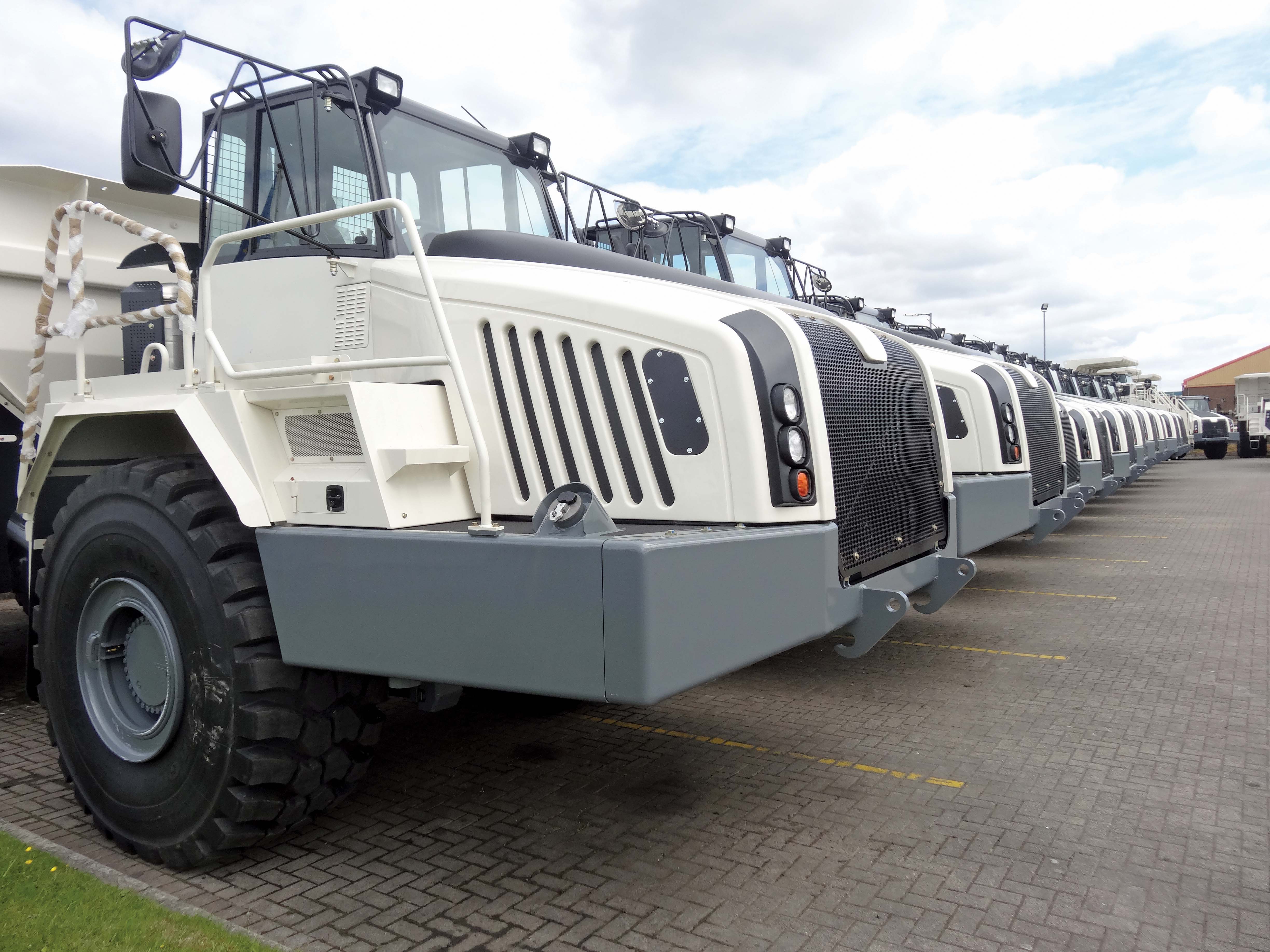 Terex ADT models at Terex Trucks Motherwell HQ