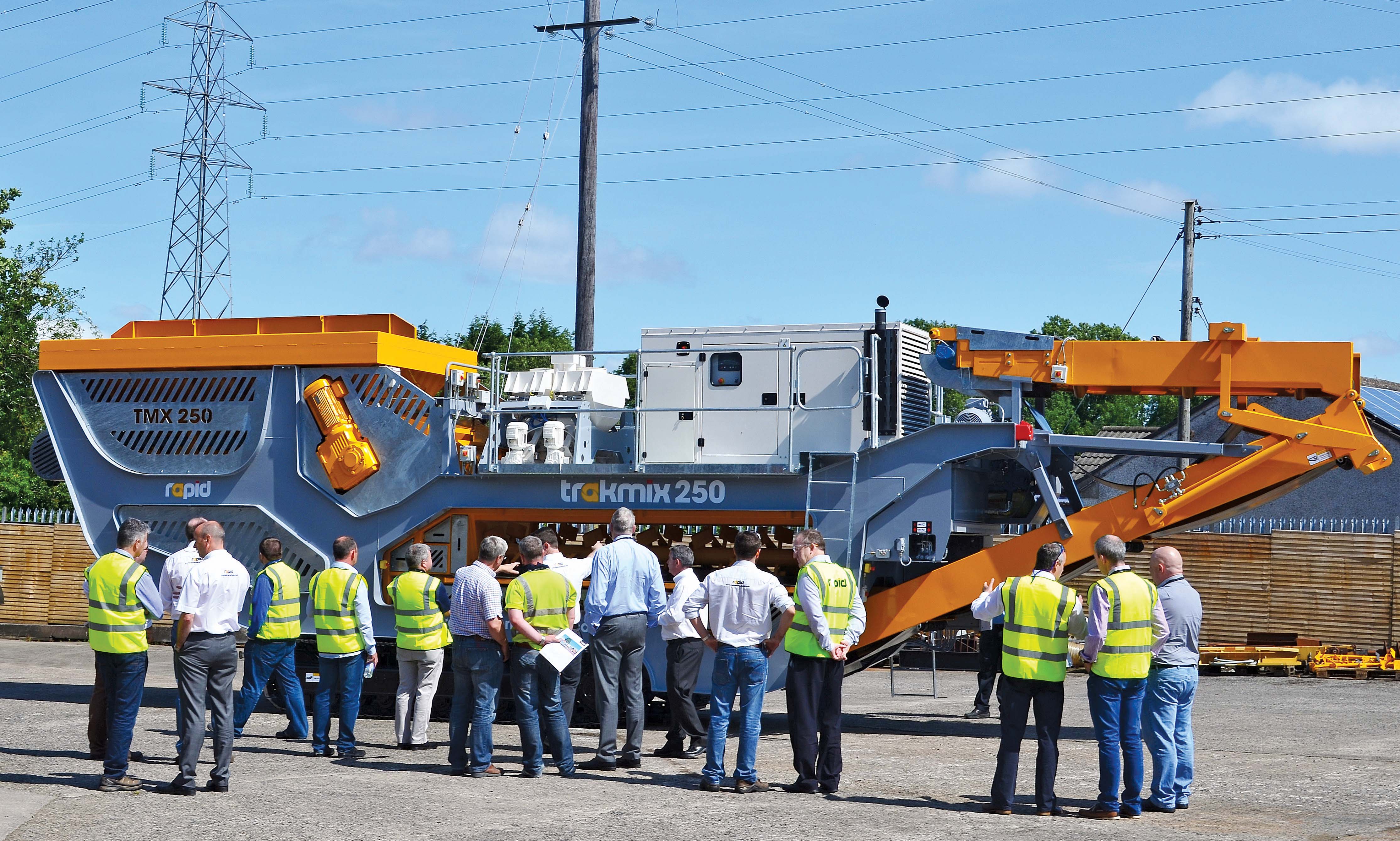 Rapid International’s Trakmix concrete mixing plant