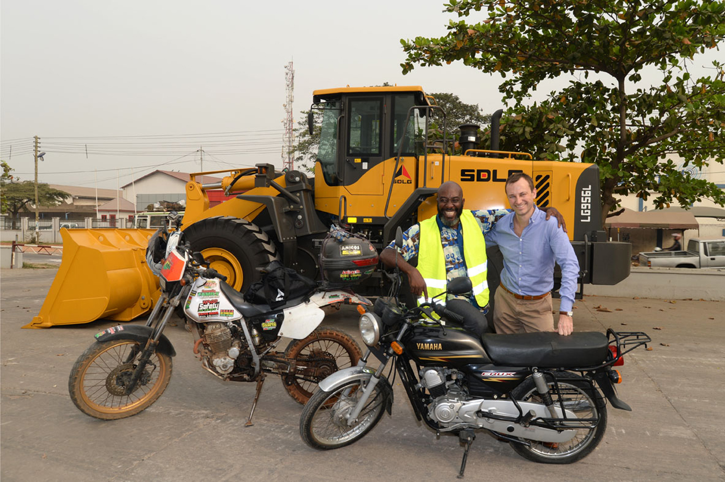 Kofi Amigosten Amoah with Denis Pylyser