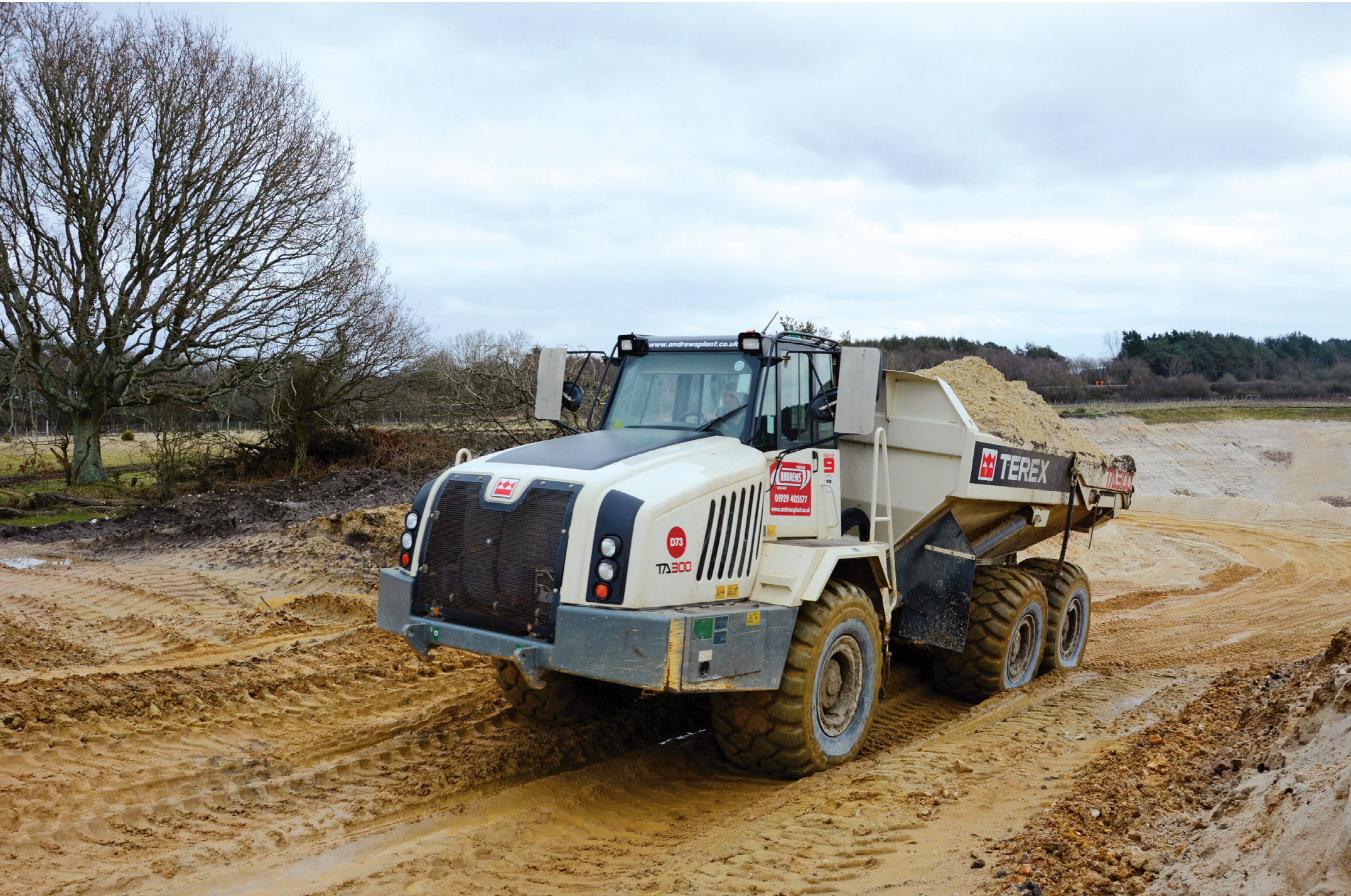 TA300 ADTs owned by Andrews Plant Hire & Haulage