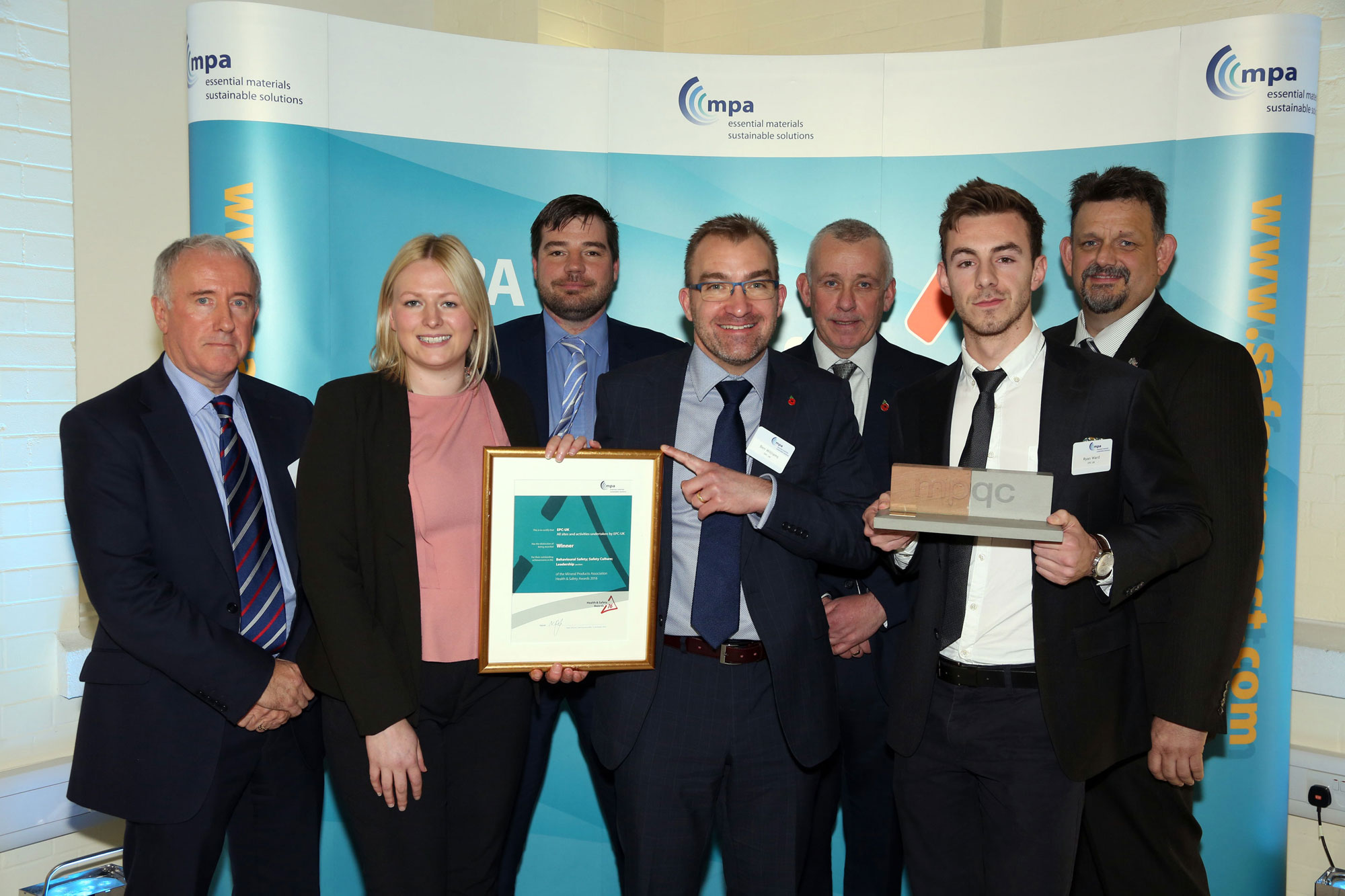 The MPA award-winning EPC-UK team