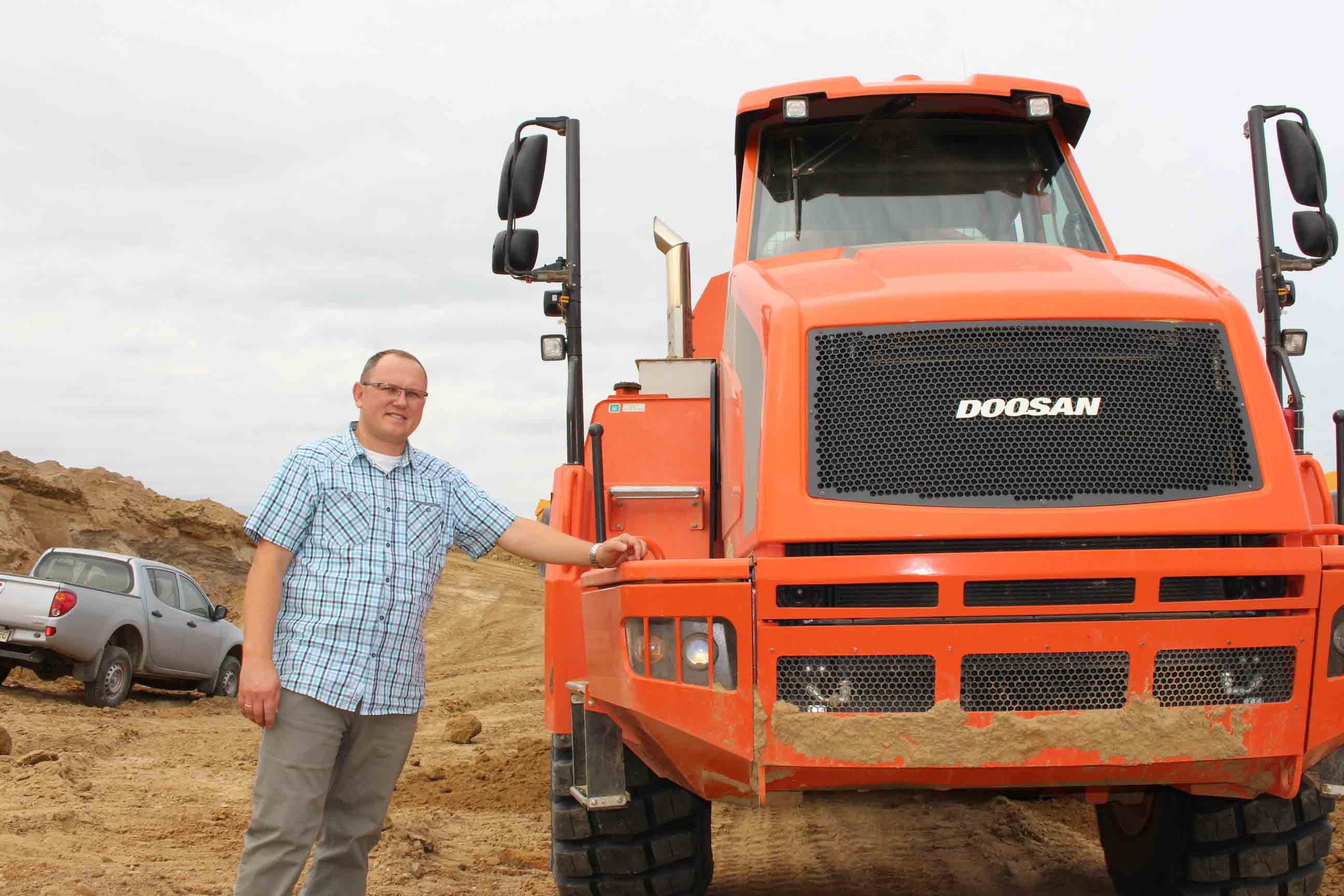 Jacek Skocelas with a Doosan DA30 ADT