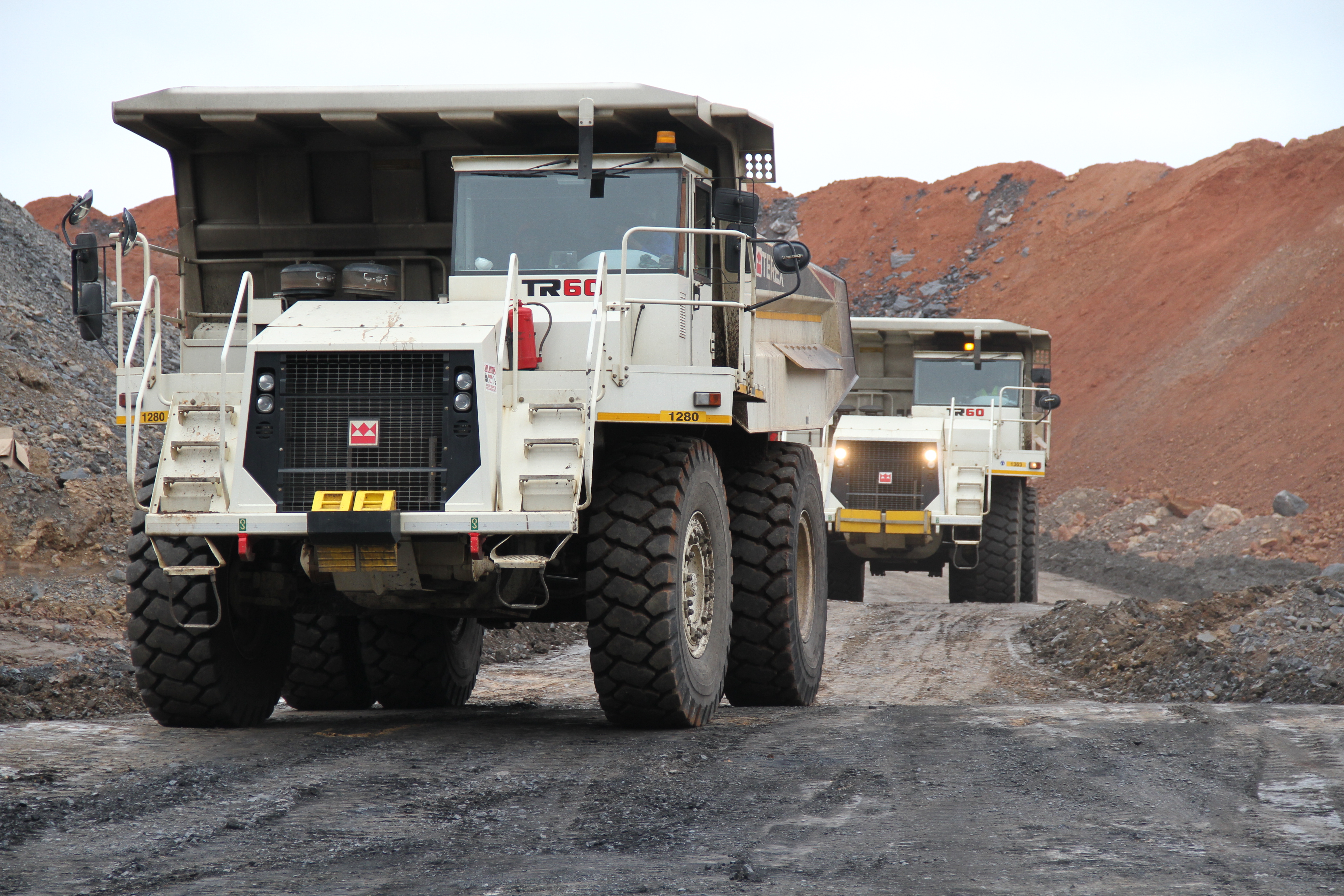 TR60 dump trucks