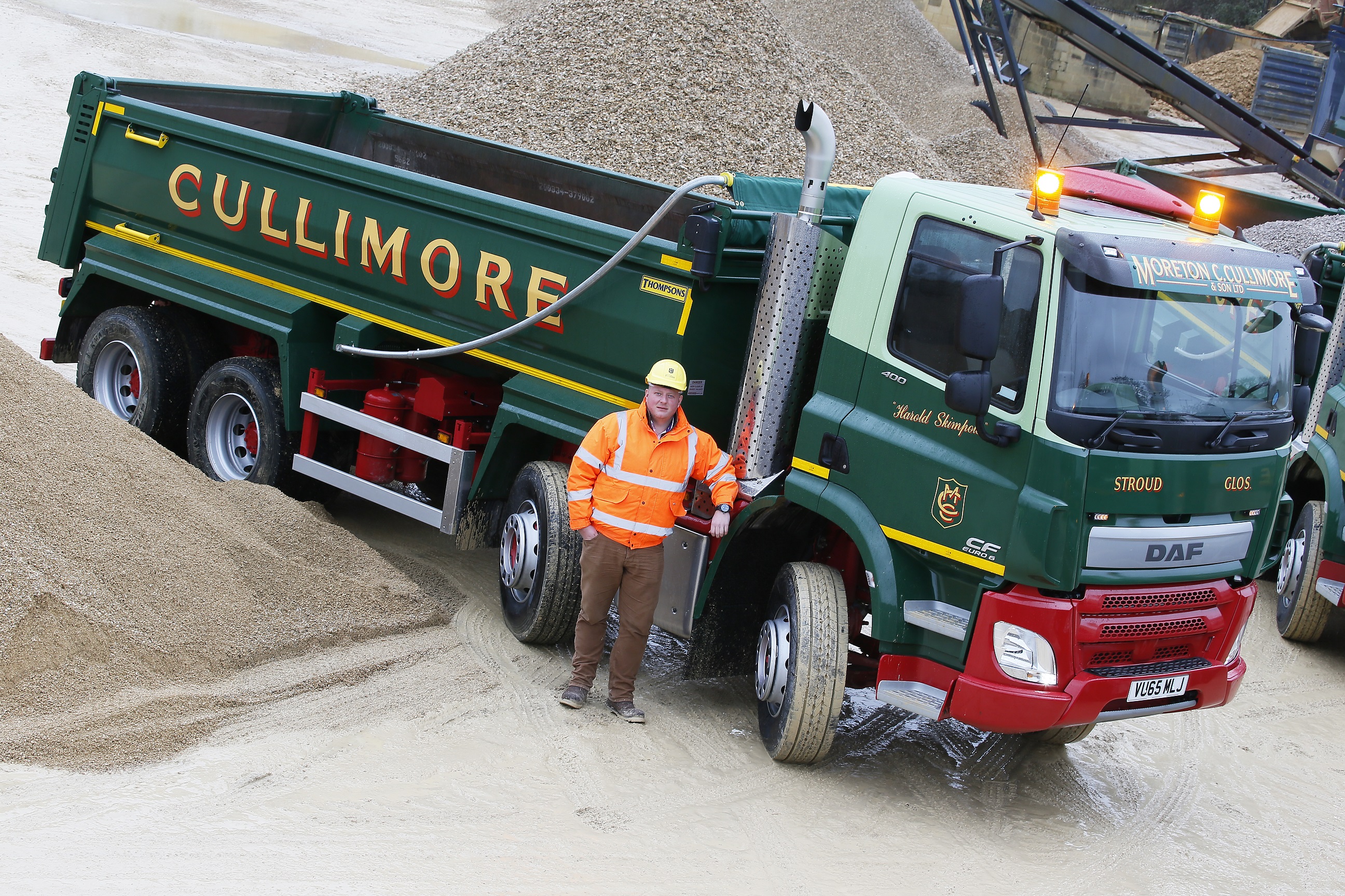 Moreton Cullimore with a Cullimore Group truck