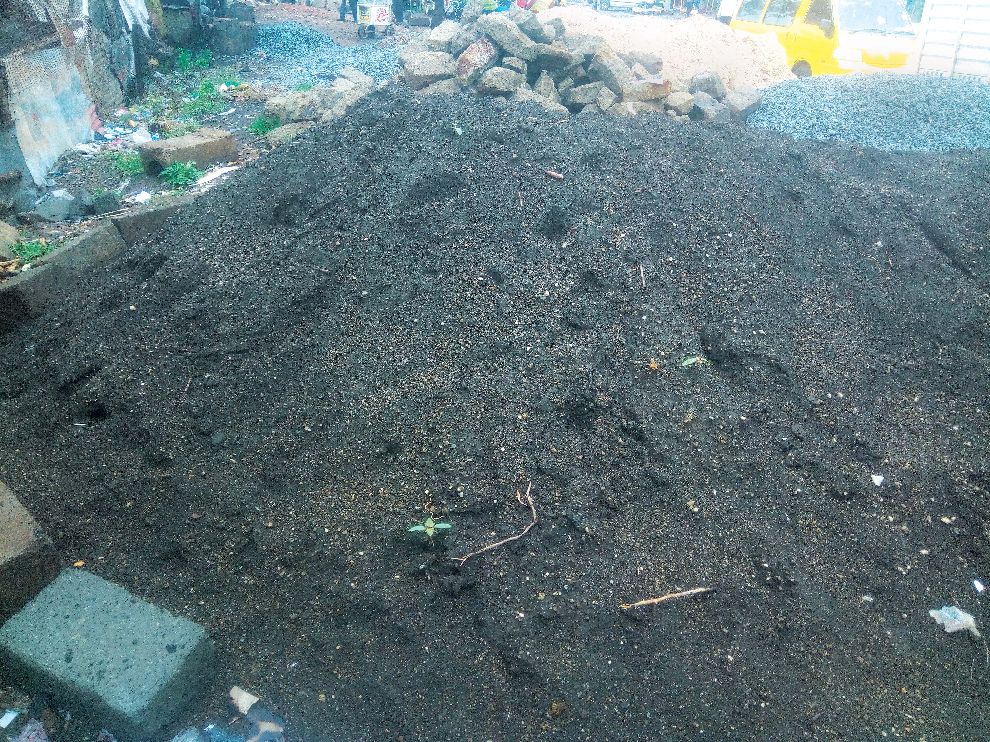 Volcanic black sand at a construction site in Nairobi.jpg