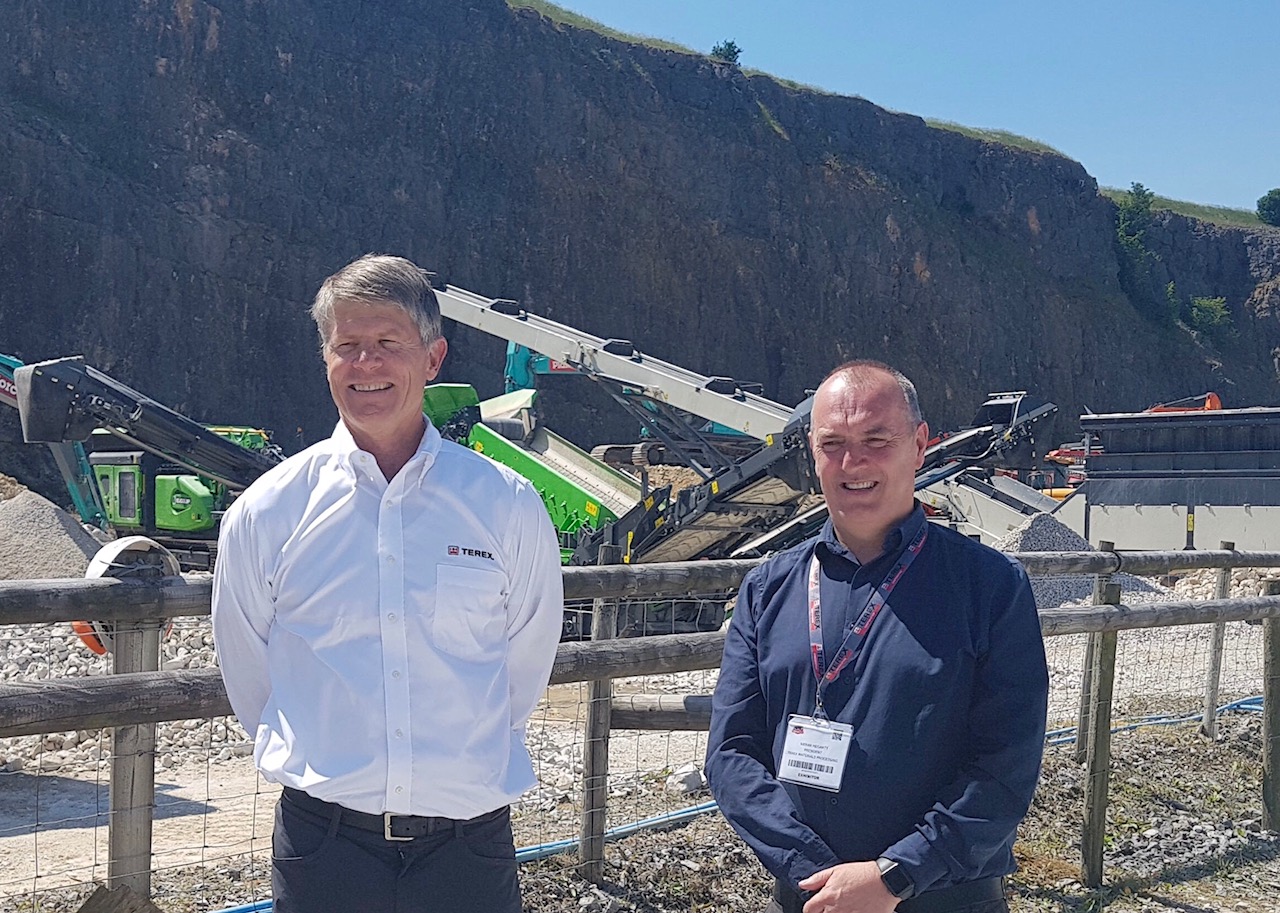 Caption - Terex CEO John Garrison and Terex MP President Kieran Hegarty ....jpg