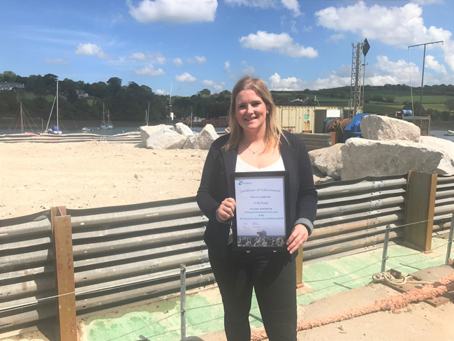 Emily Broad with her Young Professional Award.jpg