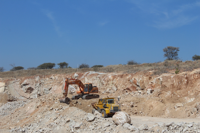 Roodepoort Crusher's granite quarry in Limpopo Province, South Africa.JPG