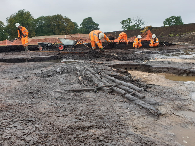 Stone Age settlement Tarmac quarry  IMAGE 01 - Prehistoric timber house.jpg