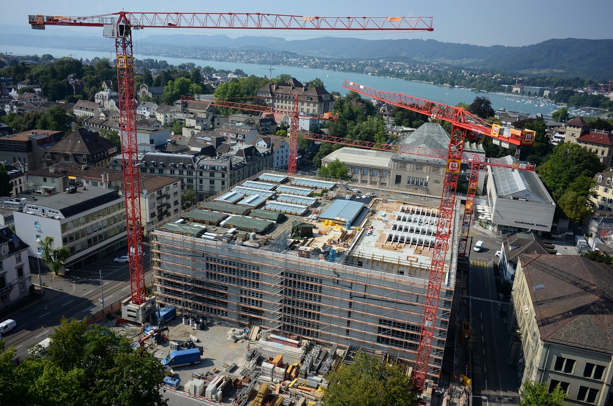 The Kunsthaus extension uses low-clinker cement. Photo: Kunsthaus Zürich