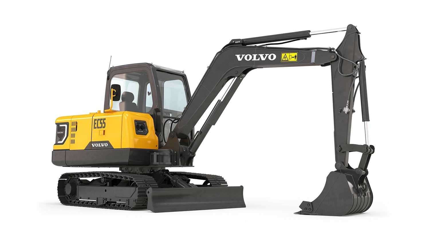  The EC55 Electric excavator will shortly be piloted by a Chinese Volvo CE customer