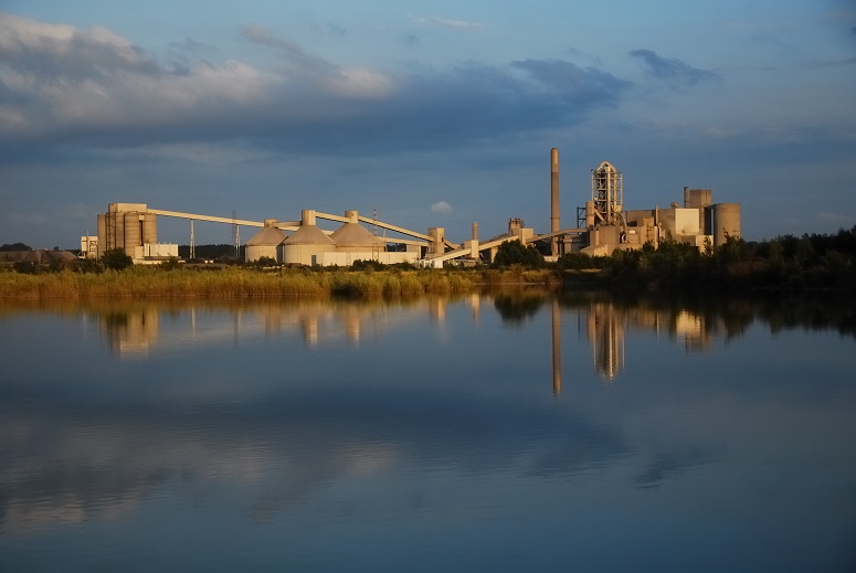 The Cementir plant in Gaurain