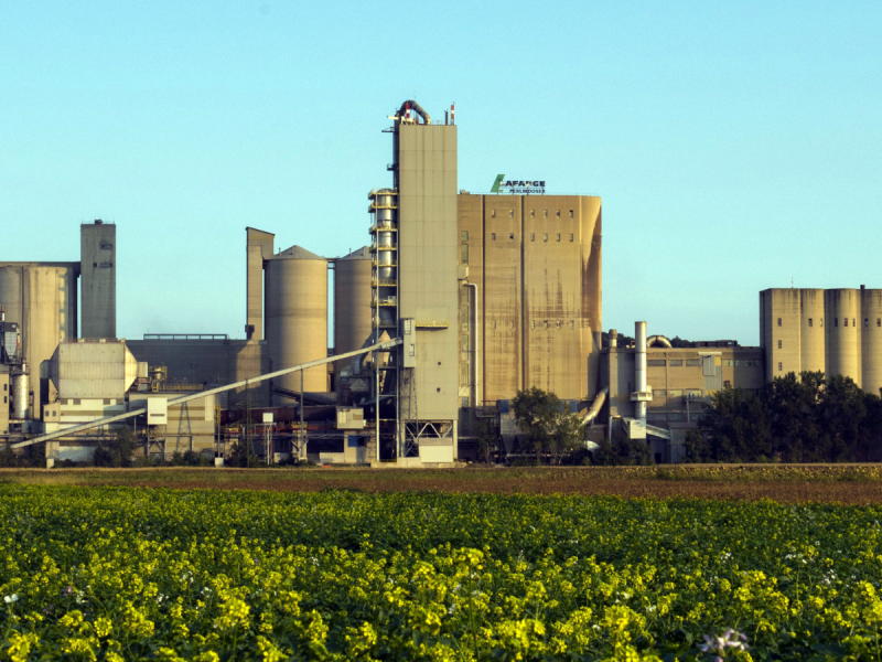 The Lafarge cement plant in Mannersdorf, Austria