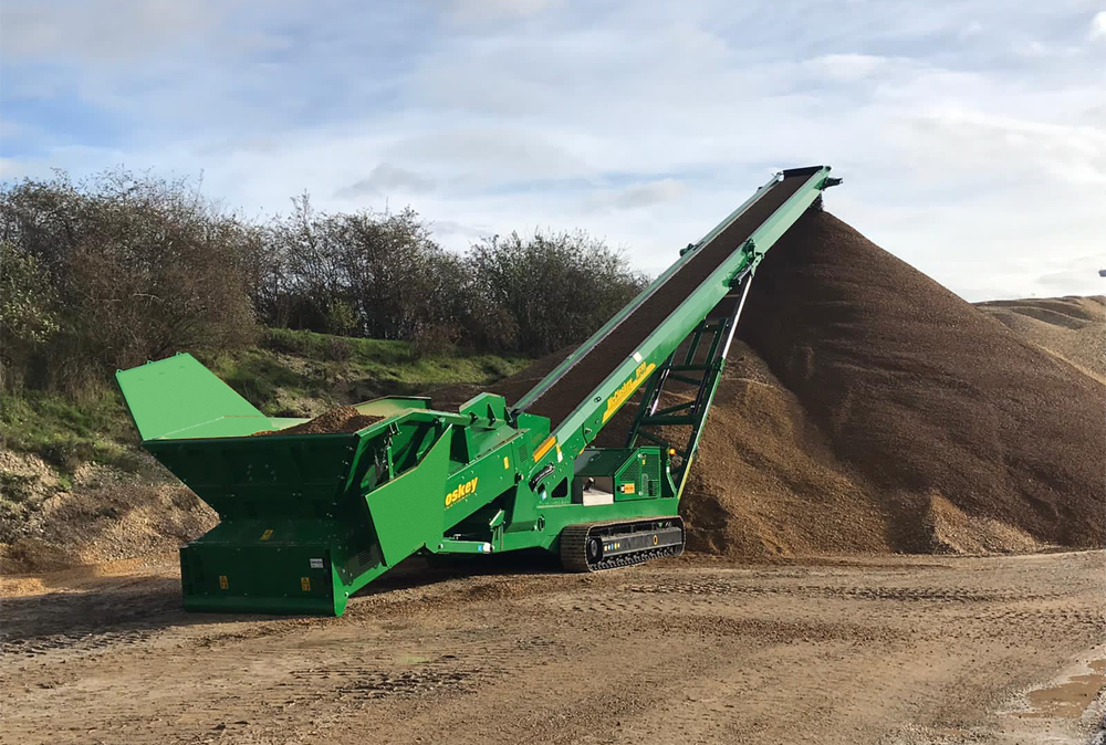 The McCloskey RF80 mobile feeder stacker