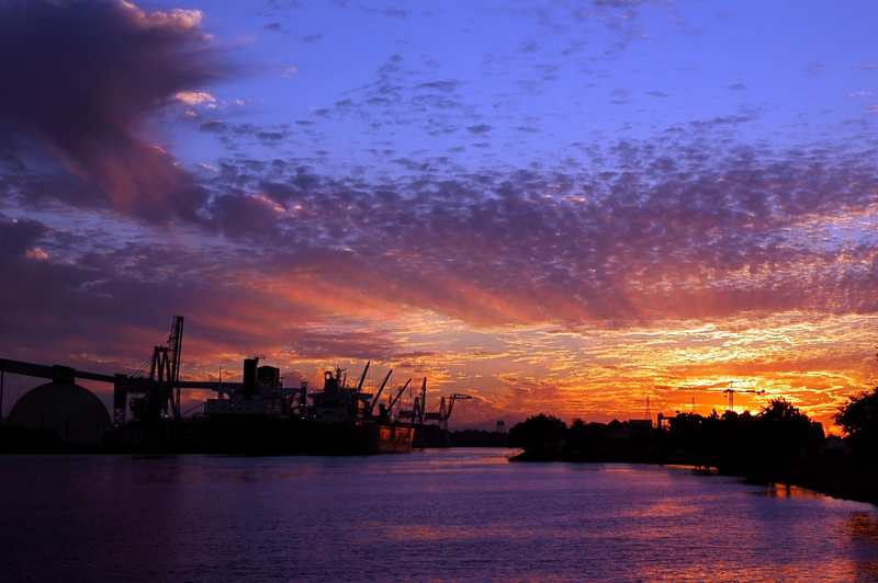 US Concrete cementitious terminal bulk storage facility Port of Stockton California