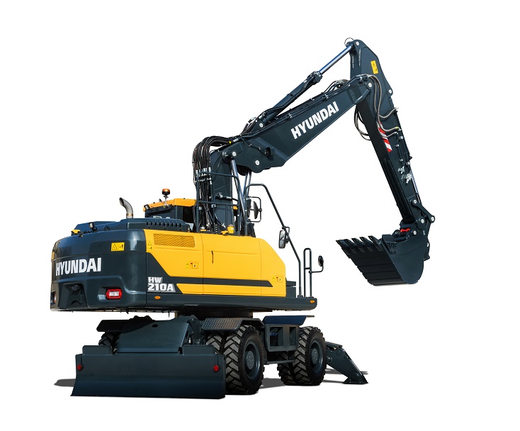 The new Hyundai HW210A excavator