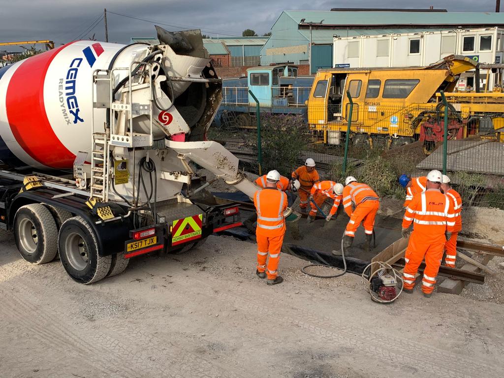 Rail improvements underway at CEMEX's Attercliffe depot