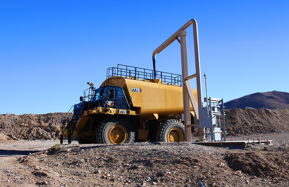 The new Cat 777G Water Solutions truck