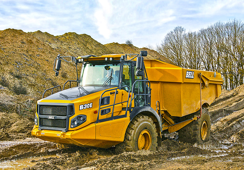 Bell’s B30E 4x4 hauler has been upgraded with a new transmission and chassis configuration