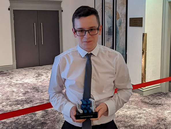 Rokbak's Rhys Dingwall won CeeD's Young Person of the Year 2022