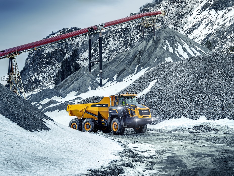 Hyundai's new 41-tonne HA45A articulated dump truck