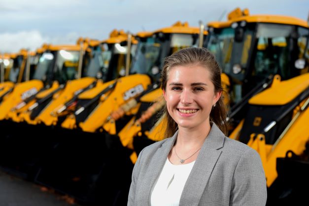 Hannah Hurdley, JCB government and defence contracts manager, is a previous graduate of the scheme