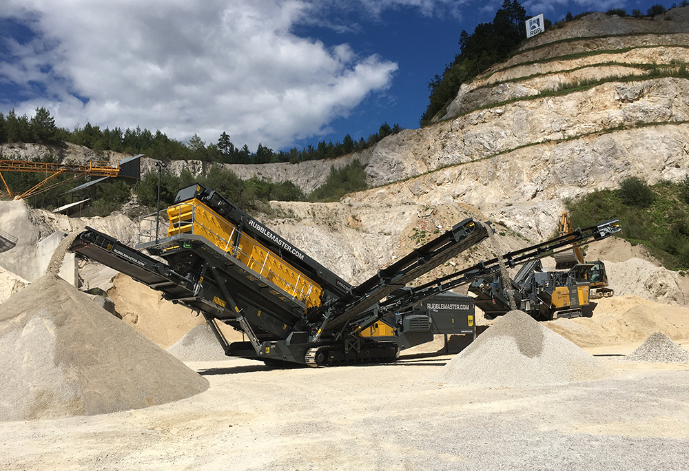 Due to Rubble Master’s efficient drive solutions, the company’s mobile crushers and screens are increasingly used globally for large infrastructure projects