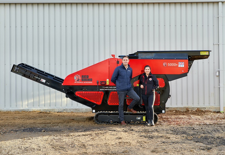 Jim Nash of Russells and Laura Winfield of Red Rhino