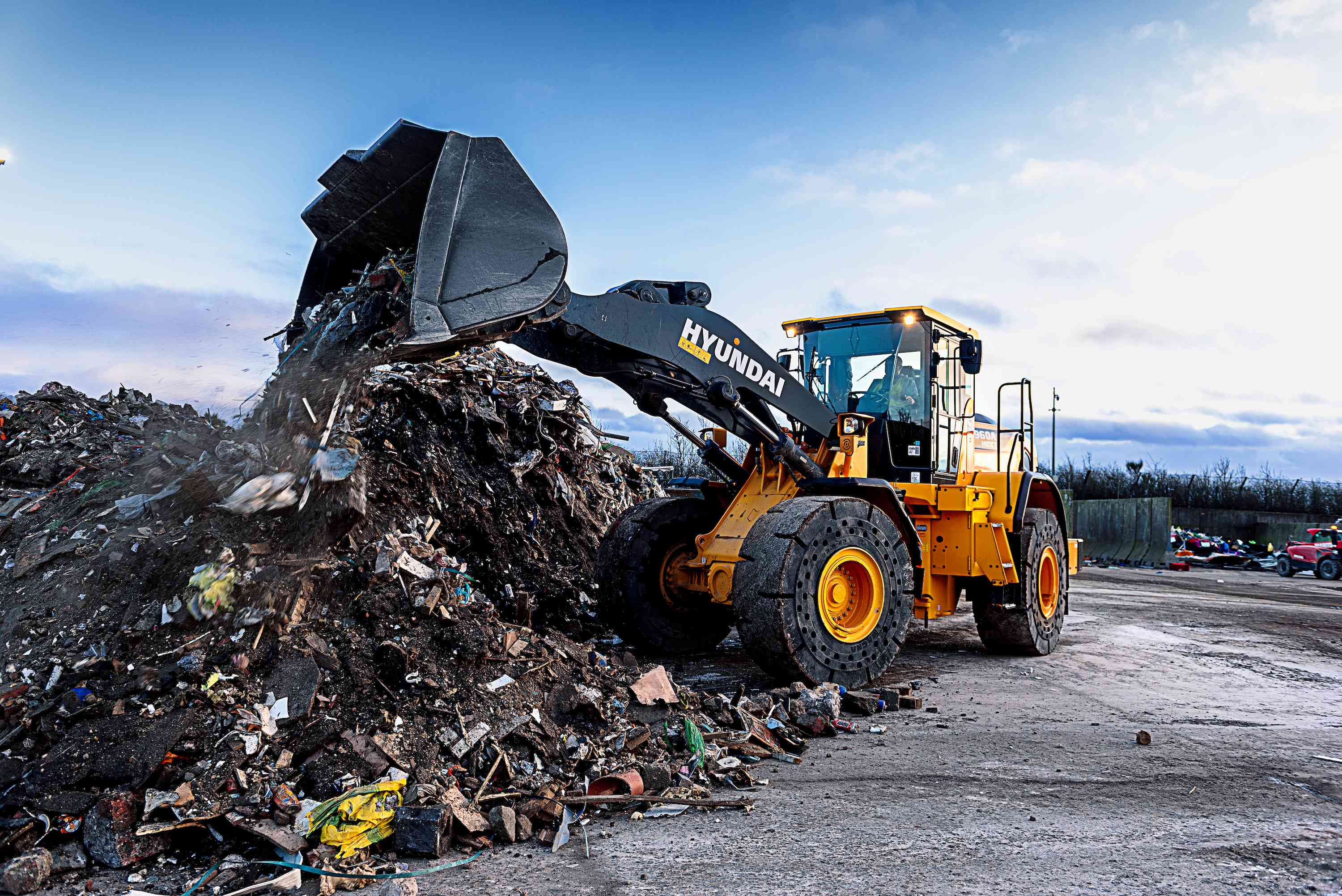 One of Skipway's two new Hyundai A-Series wheeled loaders