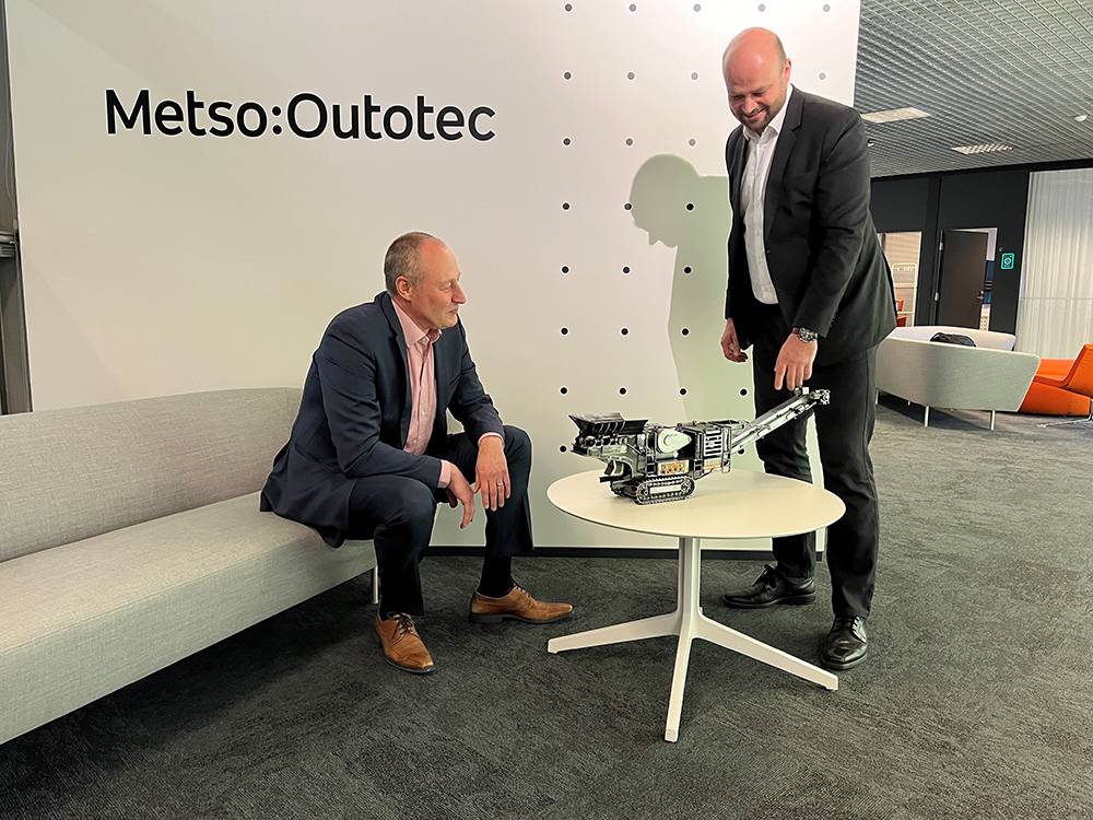 Markku Simula (left) and Sami Takaluoma at Metso Outotec HQ in Helsinki