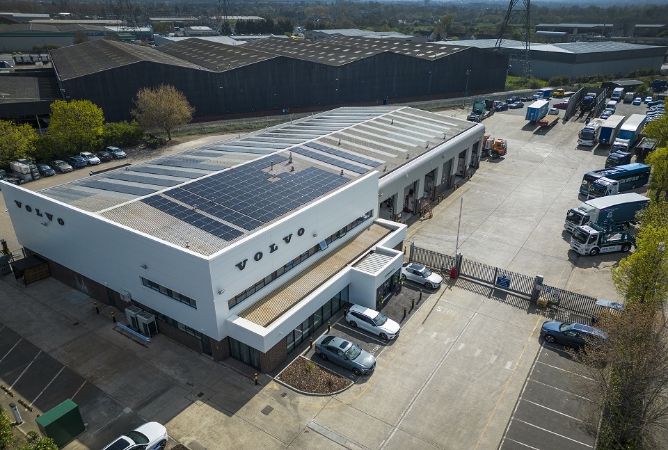 The refurbished Volvo Trucks dealership