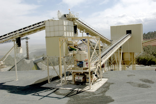 Static crushing plant