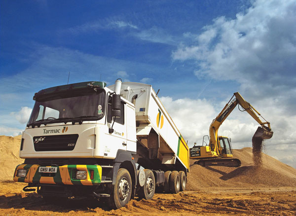 Tarmac vehicle at work