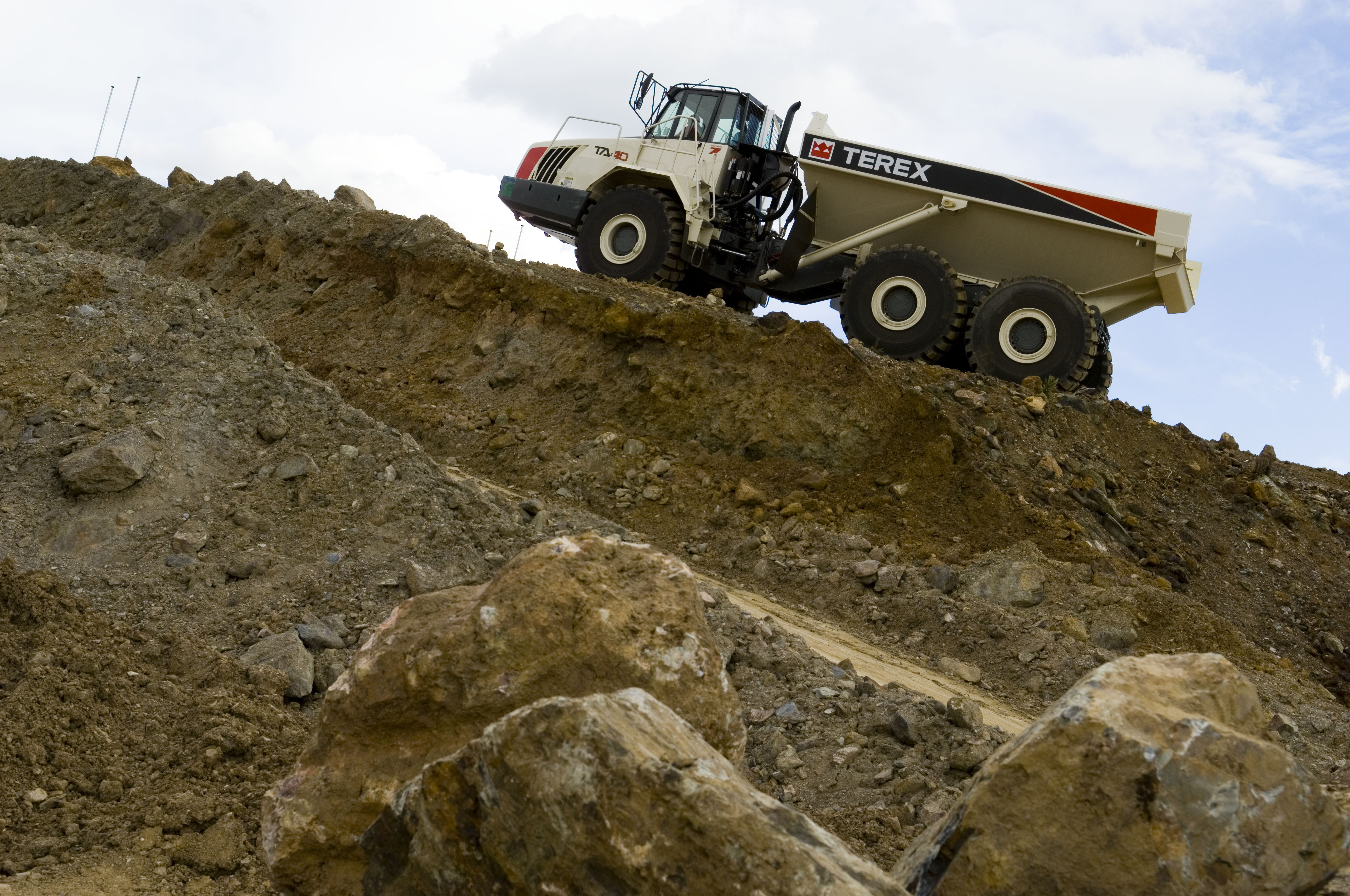 terex ADT at linhay hill quarry