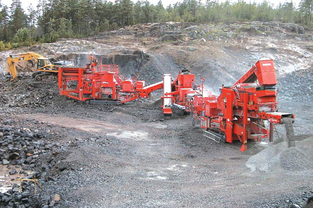 Mineral machinery at work