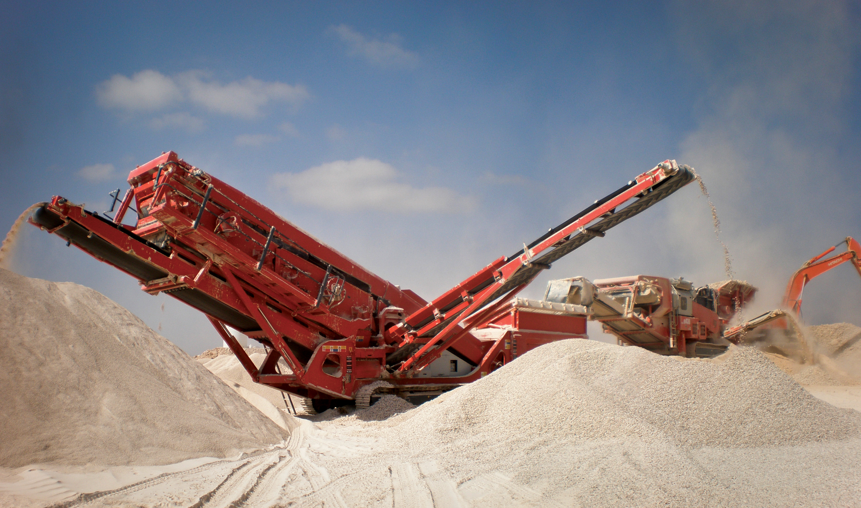 Sandvik crushers and screeners in use in the Salalah project