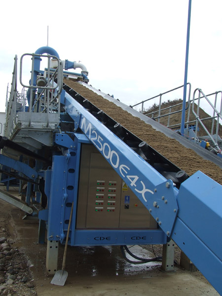 The CDE M2500 washing plant