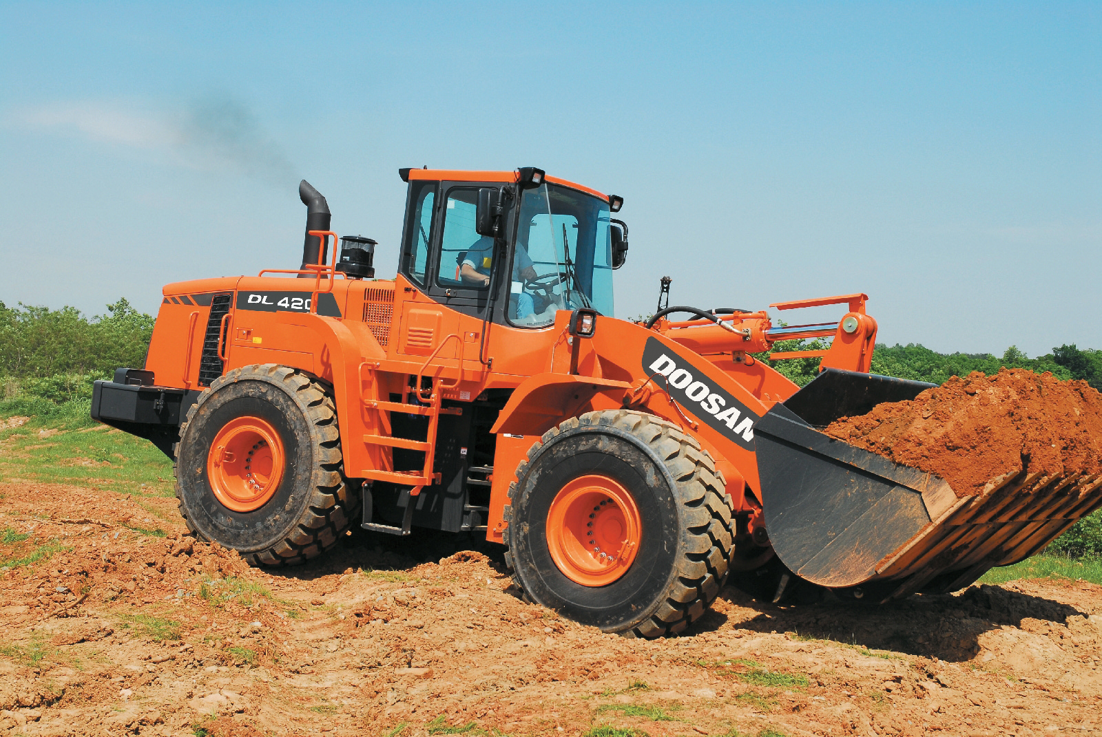 The Doosan DL420 wheeled loader