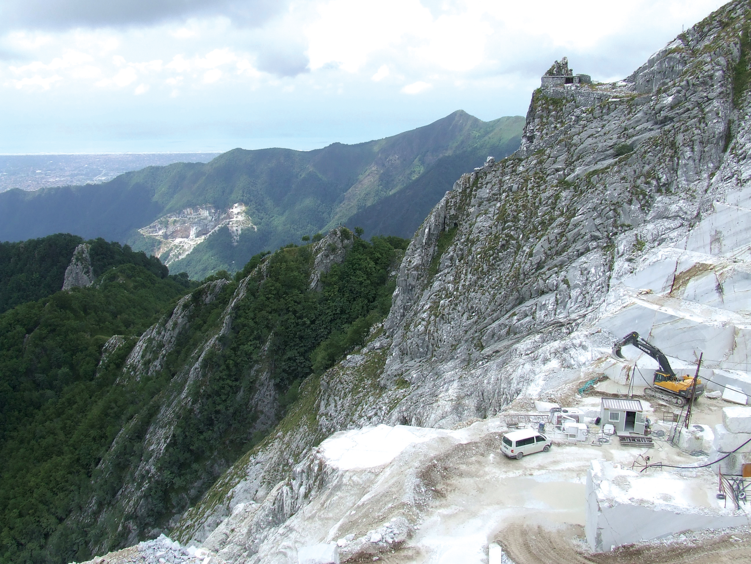 Excavation site is an abandoned quarry