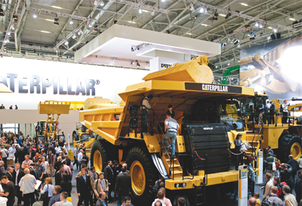 Bauma exhibition caterpillar 