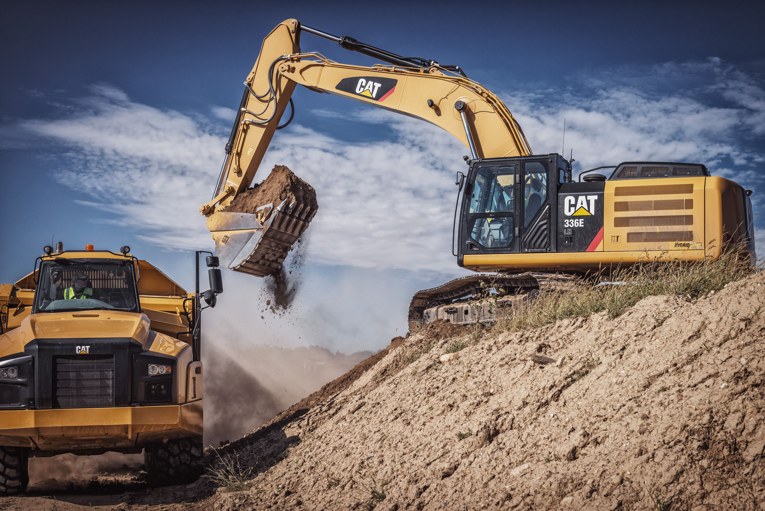 Caterpillar unveils new hybrid excavator