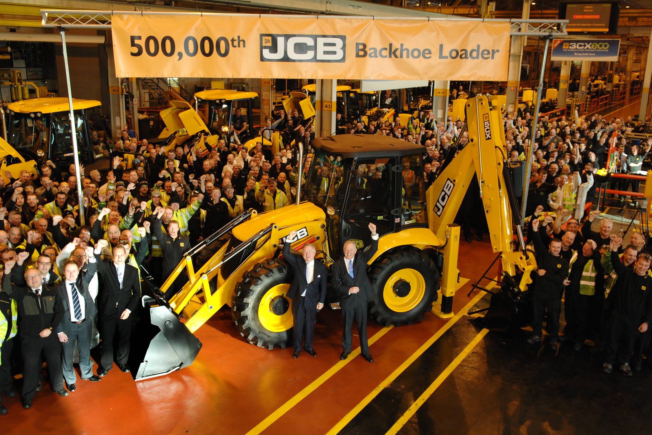 JCB chairman Sir Anthony Bamford and JCB CEO Alan Blake