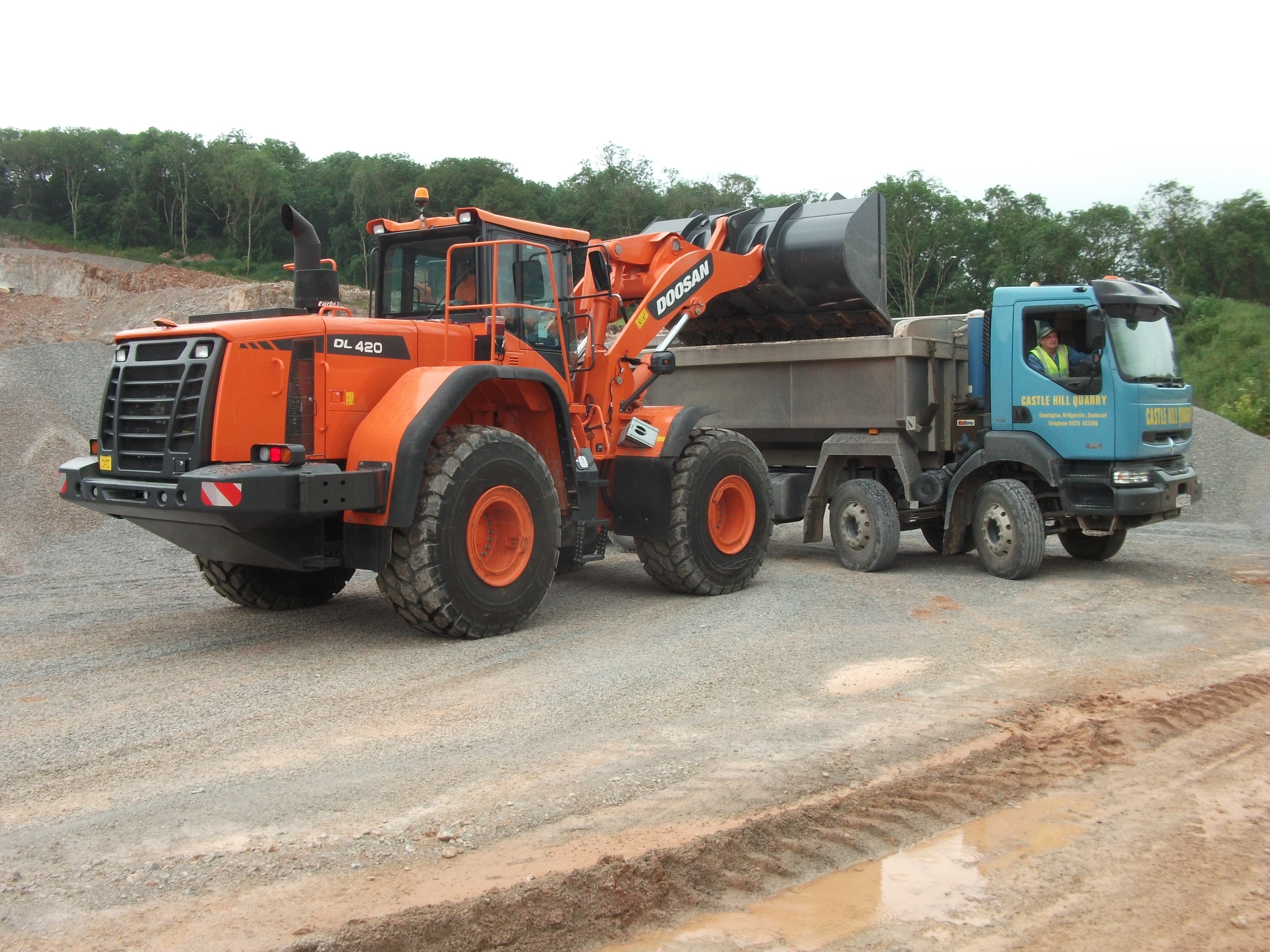 Doosan DL420-3 Stage IIIB compliant large wheeled loader