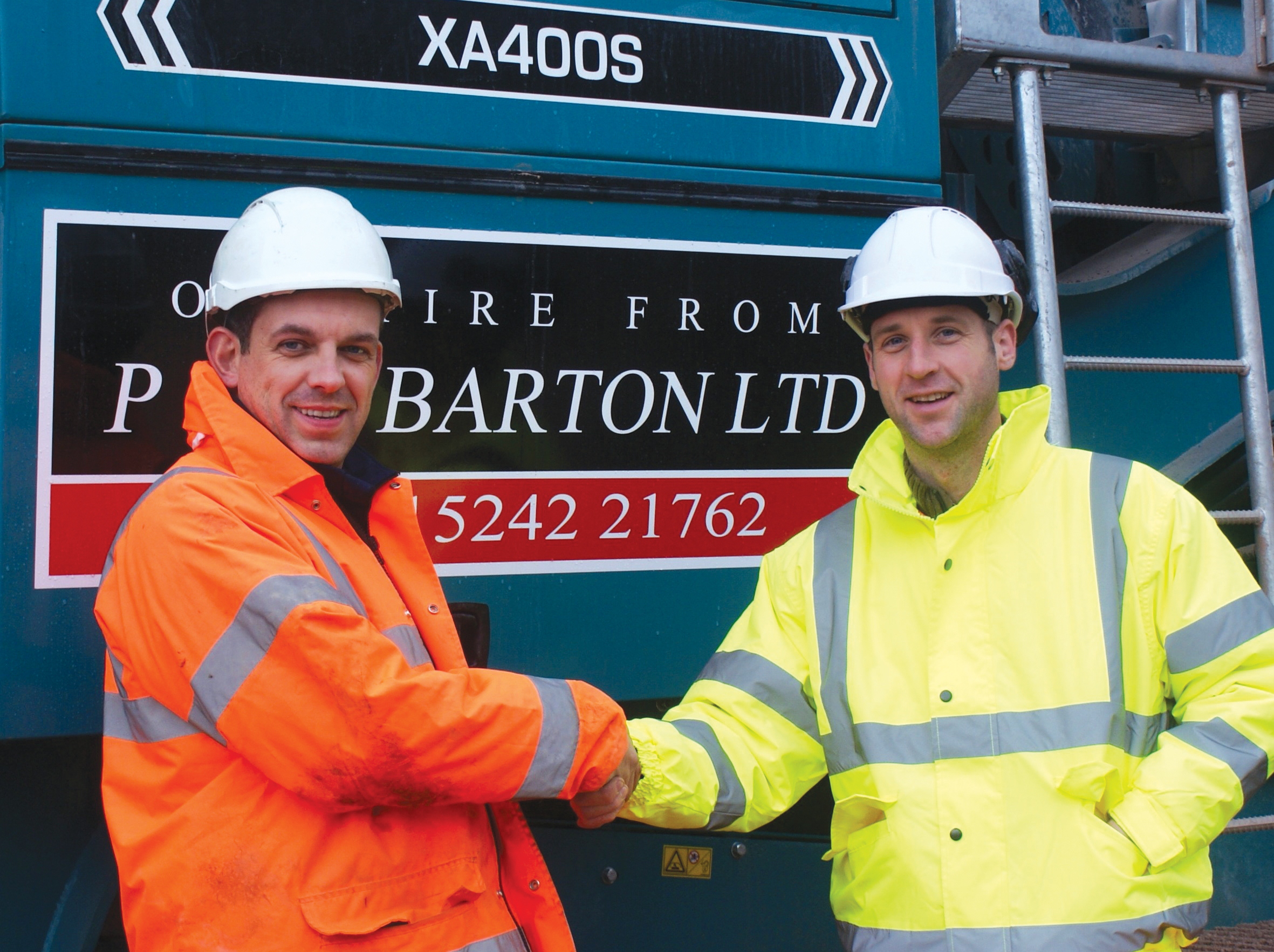 Martin Loughran (left) with Richard Barton 