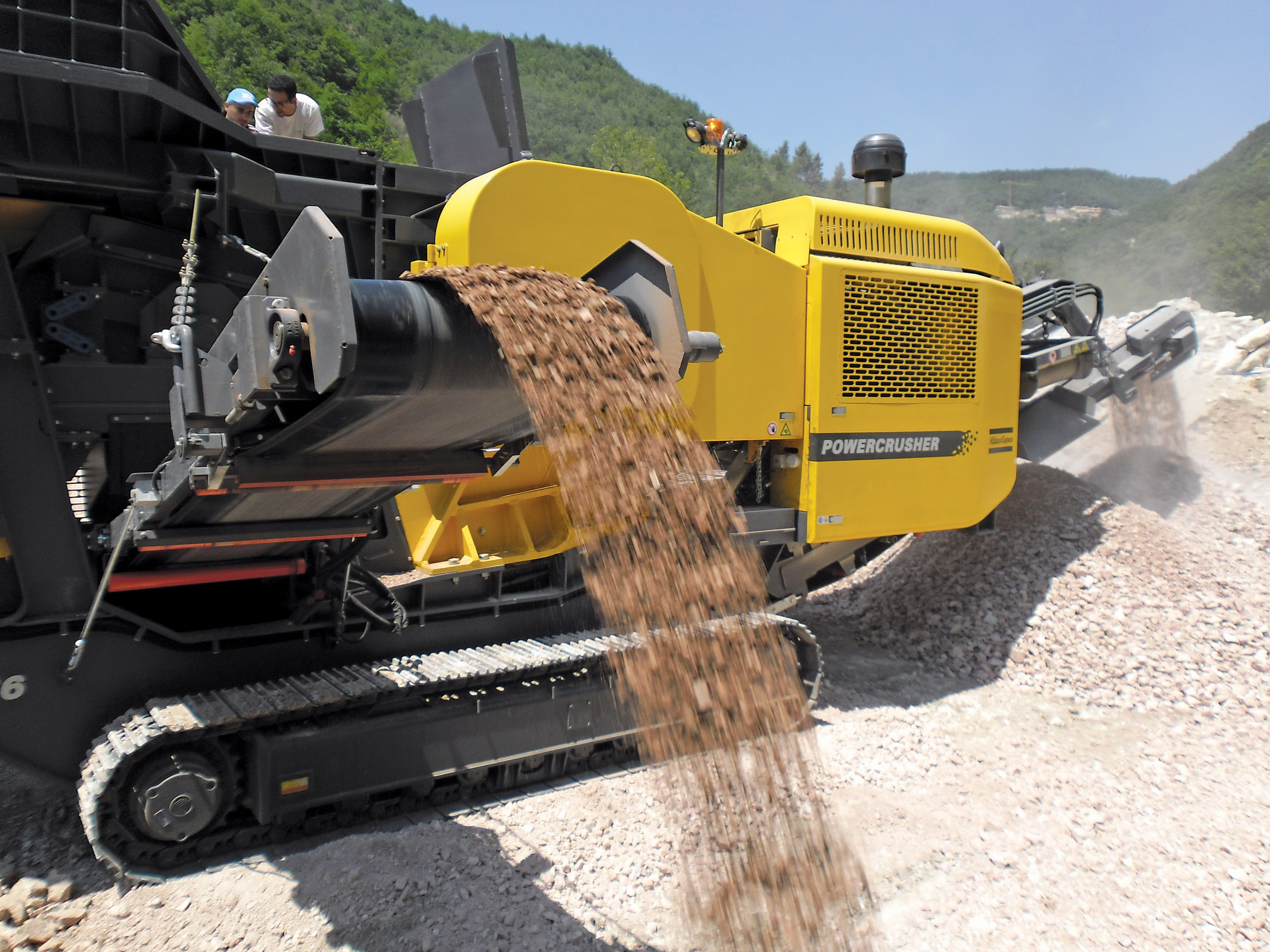 Atlas Copco Powercrusher at the Quebec 3 site